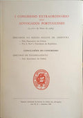 LOPES CARDOSO. (Augusto) e Mário Soares. I CONGRESSO EXTRAORDINÁRIO DOS ADVOGADOS PORTUGUESES (4-5-6-7 DE MAIO DE 1989).