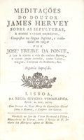 MEDITAÃ‡Ã•ES DO DOUTOR JAMES HERVEY SOBRE AS SEPULTURAS E SOBRE VARIOS OBJECTOS,