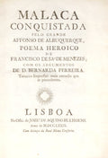 MALACA CONQUISTADA PELO GRANDE AFFONSO DE ALBUQUERQUE, [3.Âª EDIÃ‡ÃƒO, 1779]