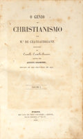 CHATEAUBRIAND. (François-Rene de) O GENIO DO CHRISTIANISMO. [2 VOLUMES]