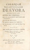 COLLEÃ‡AM DAS ANTIGVIDADES DE EVORA.