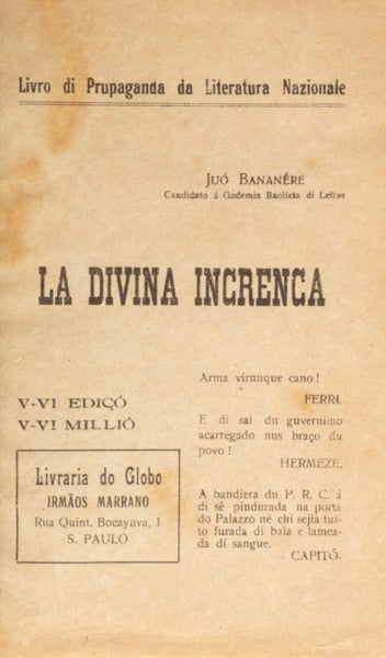BANANÉRE. (Juó) LA DIVINA INCRENCA.