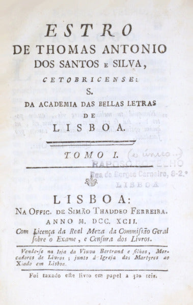 ESTRO DE THOMAS ANTONIO DOS SANTOS E SILVA,