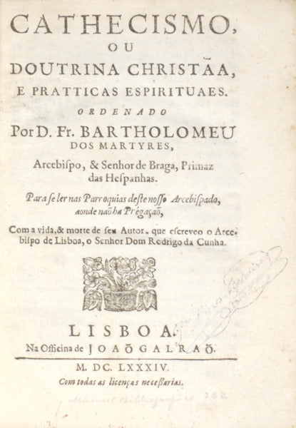 CATHECISMO, OU DOUTRINA CHRISTÃƒA
