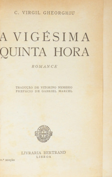 GHEORGHIU. (C. Virgil) A VIGÉSIMA QUINTA HORA.