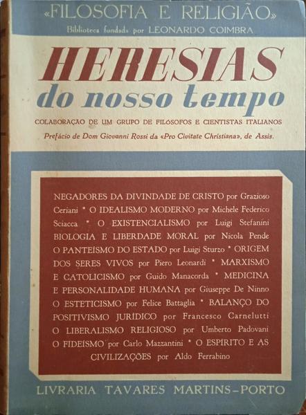 CERIANI. (Graziozo) e outros. HERESIAS DO NOSSO TEMPO.