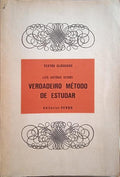 VERNEI. (Luís António) VERDADEIRO MÉTODO DE ESTUDAR.