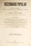PINHEIRO CHAGAS. (Manuel) DICCIONARIO POPULAR. [16 VOLUMES, COMPLETO]