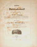 FALKENSTEIN. (Karl) GESCHICHTE DER BUCHDRUCKERKUNFT IN IHRER ENTSTEHUNG UND AUSBILDUNG.