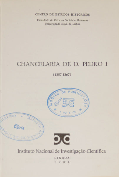 CHANCELARIA DE D. PEDRO I (1357-1367).