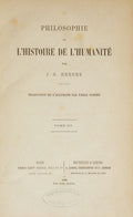 HERDER. (J. G.) PHILOSOPHIE DE L'HISTOIRE DE L'HUMANITÉ.
