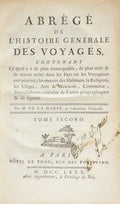HARPE. (M. de la) ABRÉGÉ DE L'HISTOIRE GÉNERALE DES VOYAGES,