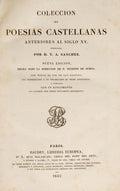 COLECCION DE POESIAS CASTELLANAS ANTERIORES AL SIGLO XV.