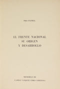 COBO CARRIZOSA. (Camilo Vazquez) EL FRENTE NACIONAL, SU ORIGEN Y DESARROLLO.