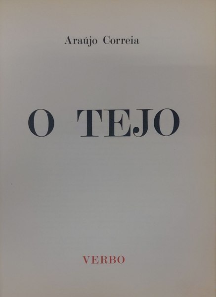 O TEJO. [C/SOBRECAPA]