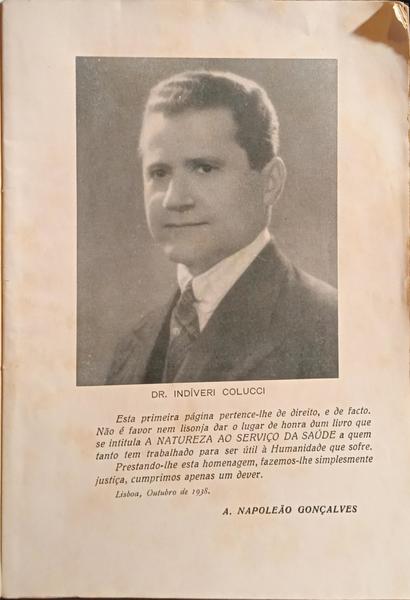 GONÇALVES. (António) A NATUREZA AO SERVIÇO DA SAÚDE.