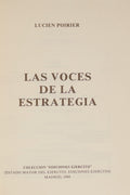 POIRIER. (Lucien) LAS VOCES DE LA ESTRATEGIA.