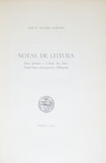 PINA MARTINS. (José V. de) NOTAS DE LEITURA.
