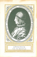 PICCO DELLA MIRANDOLA. (Giovanni) e José V. de Pina Martins. APOLOGIA PROPOSITIONVM SVARVM.