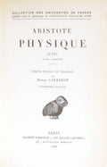 ARISTÓTELES. PHYSIQUE. [2 VOLS.]