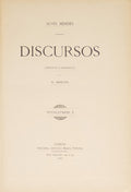 ALVES MENDES. DISCURSOS (INEDITOS E DISPERSOS), VOLUME I. [4.ª EDIÇÃO]