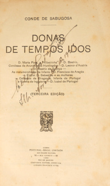 DONAS DE TEMPOS IDOS. [3.Âª EDIÃ‡ÃƒO]