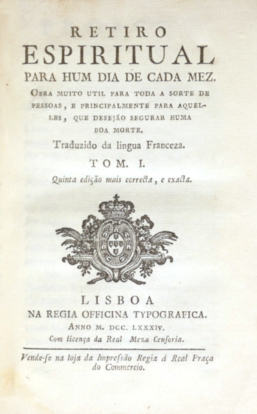 RETIRO ESPIRITUAL PARA HUM DIA DE CADA MEZ. [2 VOLS.]