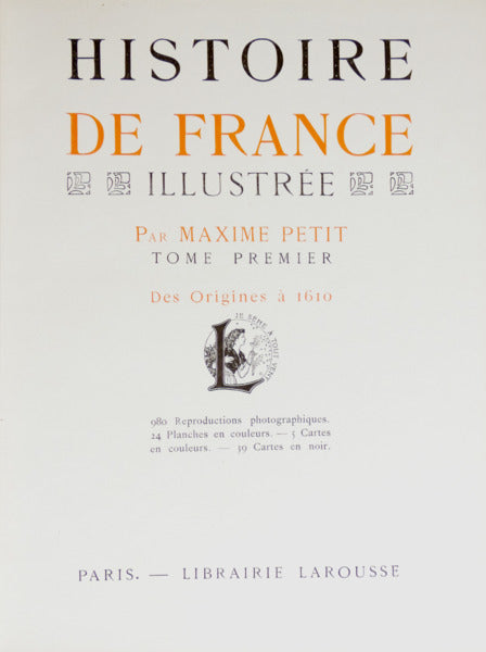 PETIT. (Maxime) HISTOIRE DE FRANCE, ILLUSTRÉE.