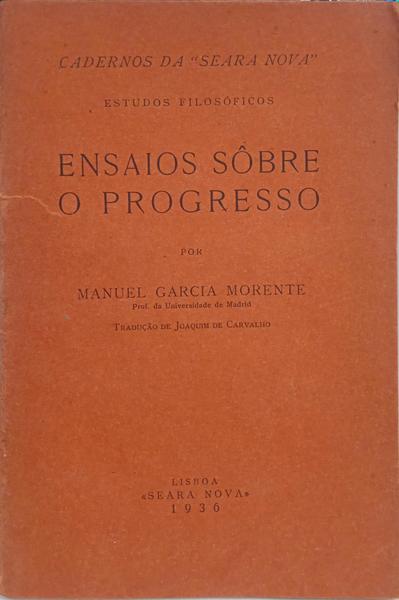ENSAIOS SÔBRE O PROGRESSO.