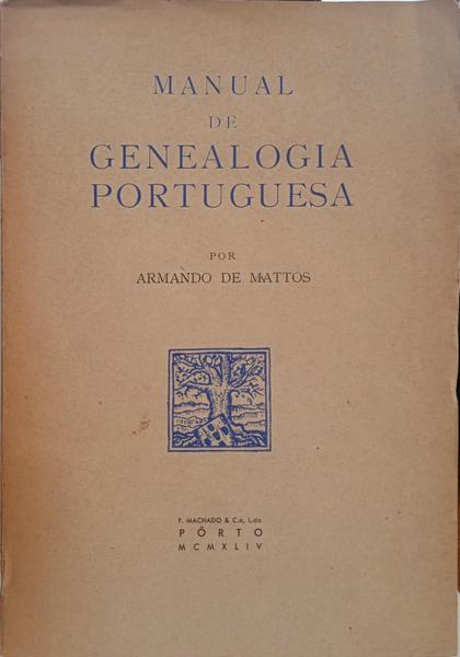 MANUAL DE GENEALOGIA PORTUGUESA.