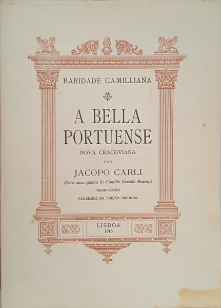 A BELLA PORTUENSE. [DEDICATÓRIA, TIRAGEM ESPECIAL]