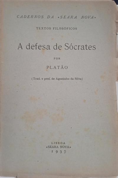 A DEFESA DE SÓCRATES.