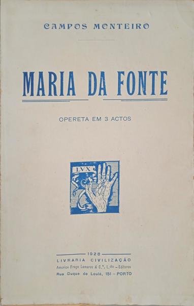 MARIA DA FONTE. [DED. AUTOR]