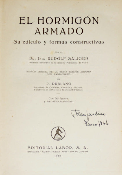 EL HORMIGÓN ARMANDO.