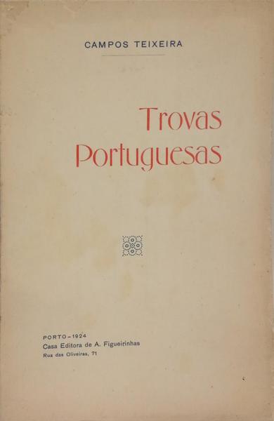 TROVAS PORTUGUESAS. [DED. AUTOR]
