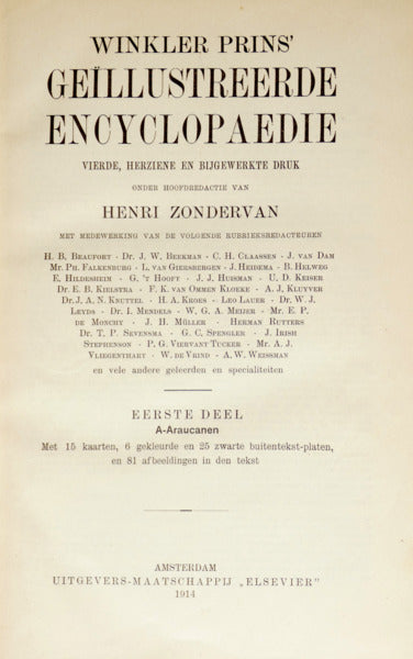 WINKLER PRINS' GEÏLLUSTREERDE ENCICLOPEDIE. [4.ª EDIÇÃO / 16 VOLS.]