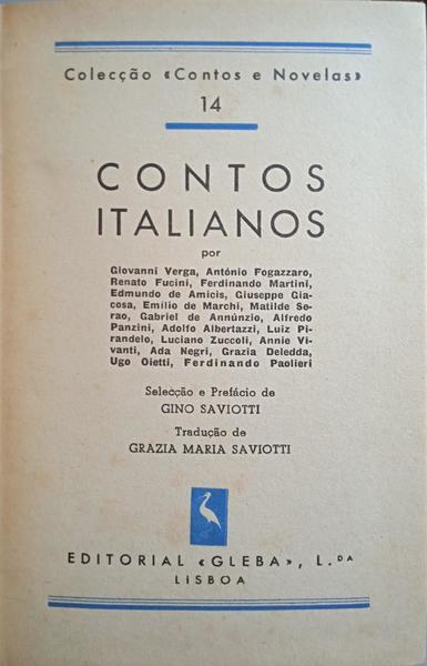 CONTOS ITALIANOS.
