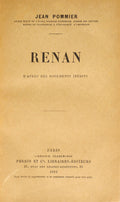 RENAN, D'APRÃ‰S DES DOCUMENTS INÃ‰DITS.