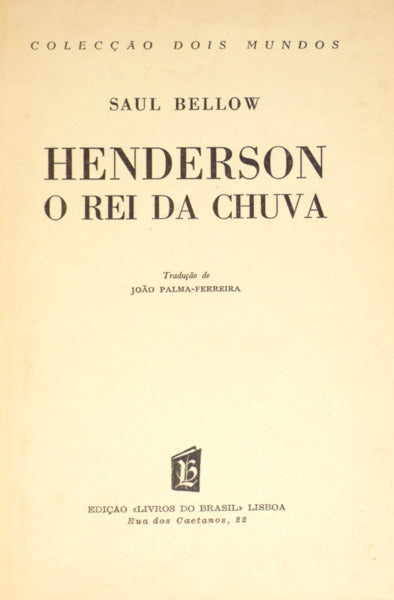 HENDERSON O REI DA CHUVA.