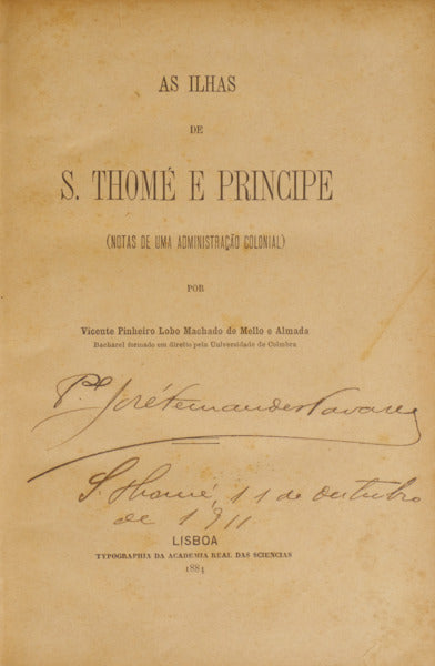 AS ILHAS DE S. THOMÉ E PRINCIPE.