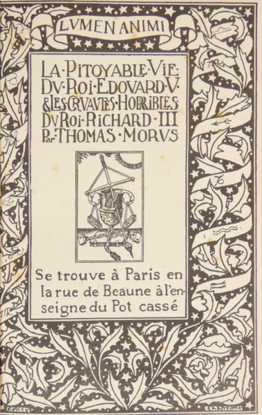 LA PITOYABLE VIE DU ROI ÉDOUARD V & LES CRUAUTÉS HORRIBLES DU ROI RICHARD III.