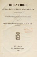 RELATORIO COM OS RESPECTIVOS DOCUMENTOS SOBRE O ESTADO DA DIVIDA PORTUGUEZA EXTERNA CONSOLIDADA
