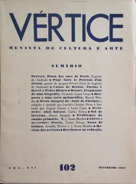 VÉRTICE, N.º 102, FEVEREIRO 1952.