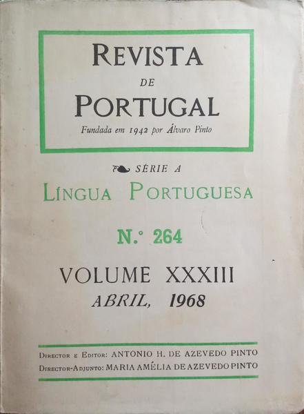 REVISTA DE PORTUGAL, N.º 264, ABRIL 1968.
