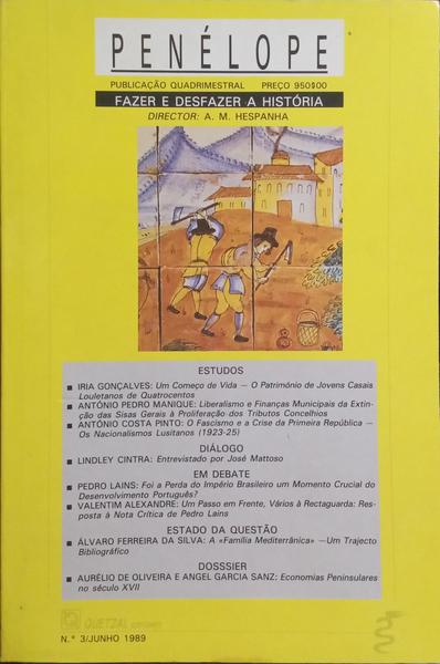PENÉLOPE, N.º 3, JUNHO 1989.