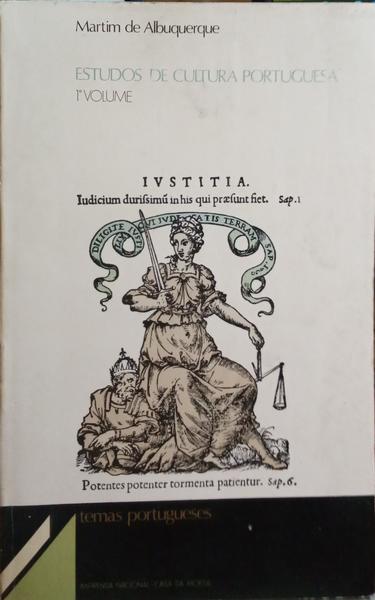 ESTUDOS DE CULTURA PORTUGUESA. [1.Âº VOLUME]