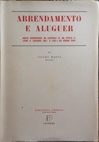 ARRENDAMENTO E ALUGUER.