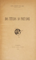 REIS. (Alberto dos) DOS TITULOS AO PORTADOR.