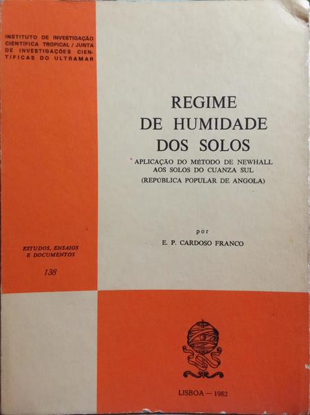 REGIME DE HUMIDADE DOS SOLOS.