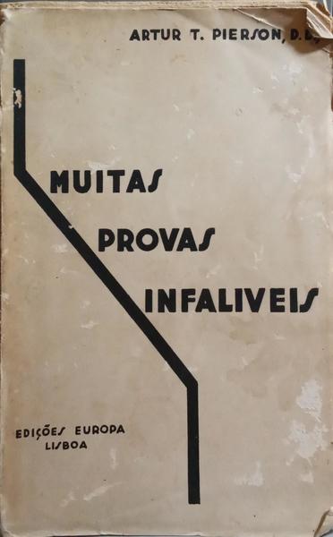 PIERSON. (Artur T.) MUITAS PROVAS INFALIVEIS.